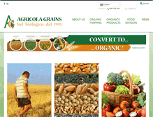 Tablet Screenshot of agricolagrains.it